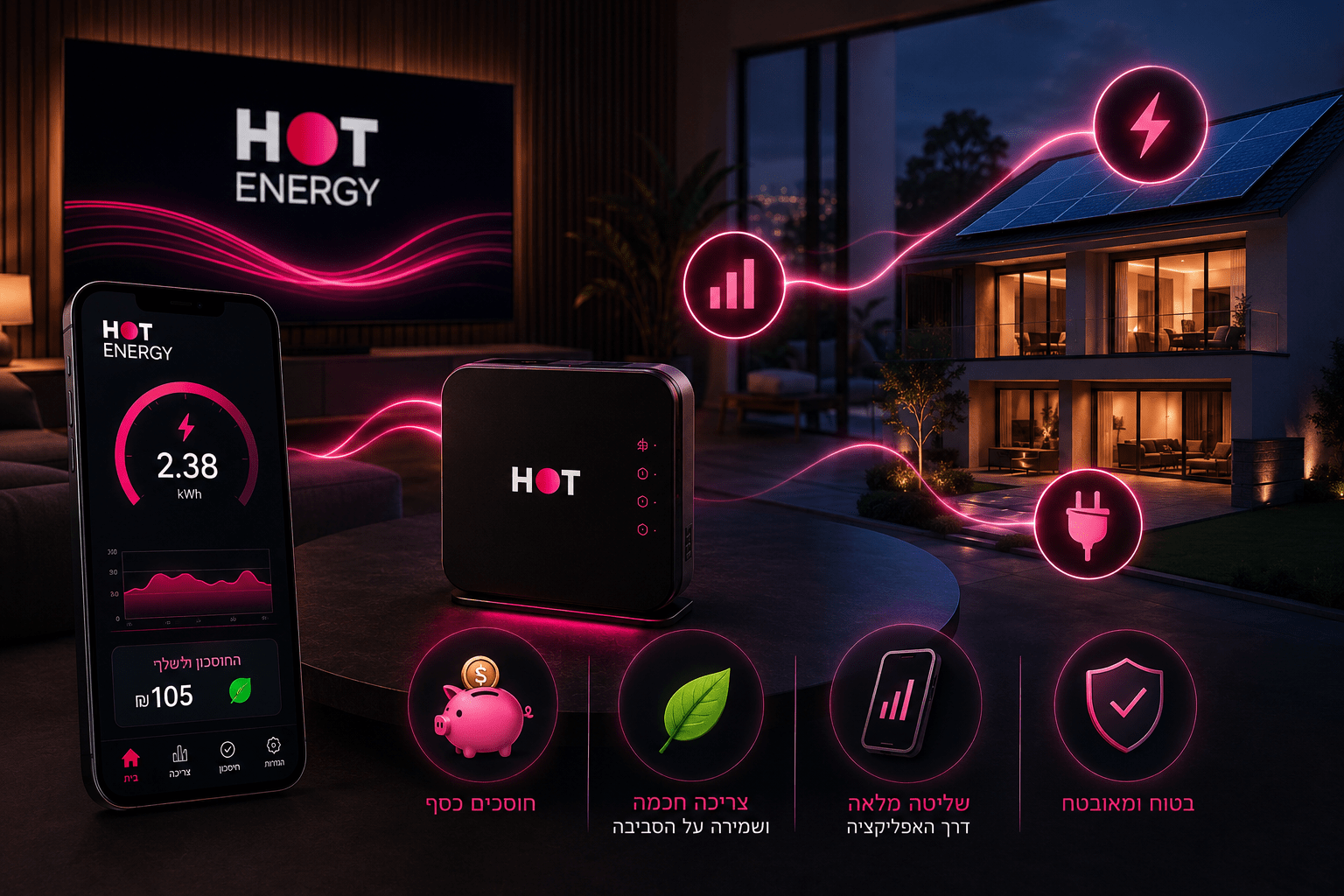 חשמל חכם עם HOT energy – איך זה עובד ומה החיסכון האמיתי